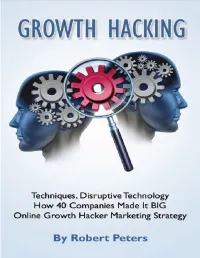 Online Growth Hacker Marketing Strategy