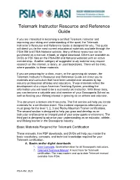 Telemark Instructor Resource and Reference Guide