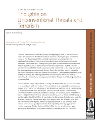 Thoughts on Unconventional Threats and Terrorism