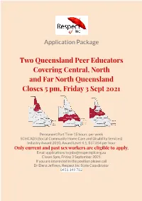 Nthqld Peer Educators Application Package Aug 2021