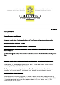 Resignations and Appointments