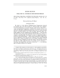 The End of Antitrust History Revisited