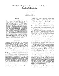 The Utilibot Project: an Autonomous Mobile Robot Based on Utilitarianism