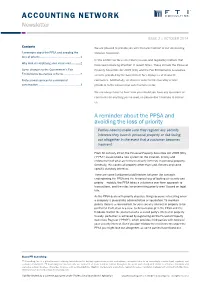 ACCOUNTING NETWORK Newsletter