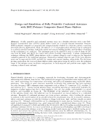 Design and Simulation of Fully Printable Conformal Antennas with BST/Polymer Composite Based Phase Shifters