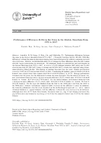 Performance Differences Between the Sexes in the Boston Marathon from 1972 to 2017