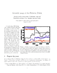Scientific Usage of the Pencil Code