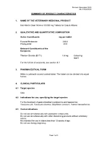 Summary of Product Characteristics 1. Name Of