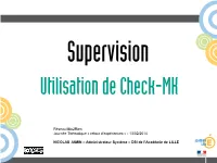 Supervision Utilisation De Check-MK