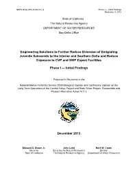 Engineering Solutions to Further Reduce Diversion Of
