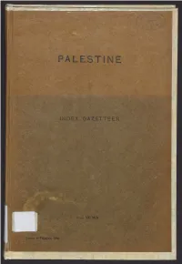 Palestine : Index Gazetteer