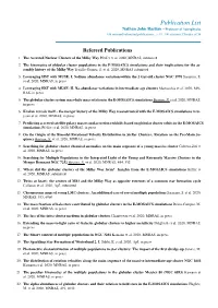 Publication List Nathan John Bastian - Professor of Astrophysics 194 Refereed/Submitted Publications, > 10, 100 Citations, H-Index of 56