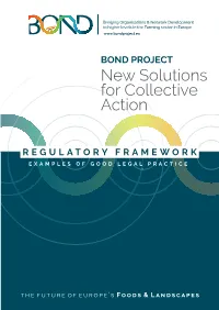 Regulatory Framework Examplesdocument of Good Legal Practice