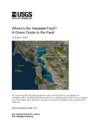 Where's the Hayward Fault? a Green Guide to the Fault