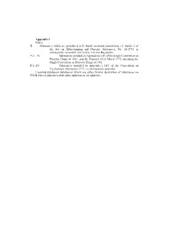 Appendix I Notes: B Substances Which Are Prohibited in Icelandic Territorial Jurisdiction, Cf