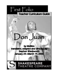 Don Juan Entire First Folio