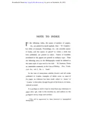 Note to Index