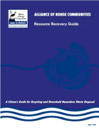 Alliance of Rouge Communities (ARC) Resource Recovery Guide