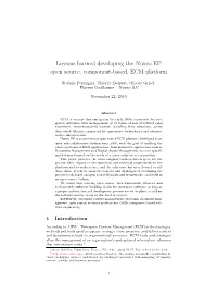 Lessons Learned Developing the Nuxeo EP Open Source, Component-Based, ECM Platform
