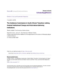 The Goldstone Commission in South Africa's Transition