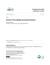 24 Hours of Vine: Big Data and Social Performance