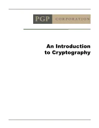 An Introduction to Cryptography Version Information an Introduction to Cryptography, Version 8.0