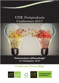 UNE Postgraduate Conference 2017