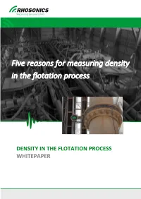 Density in the Flotation Process Whitepaper
