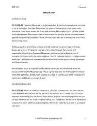 Facebook Messenger Engineering