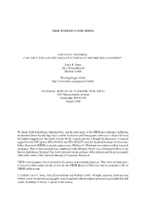 Fertility Theories: Can They Explain the Negative Fertility-Income Relationship?