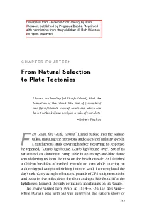 From Natural Selection to Plate Tectonics