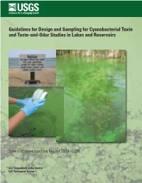 Guidelines for Design and Sampling for Cyanobacterial Toxin and Taste-And-Odor Studies in Lakes and Reservoirs