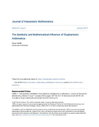 The Symbolic and Mathematical Influence of Diophantus's Arithmetica