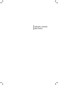 Anthems, Sonnets, and Chants