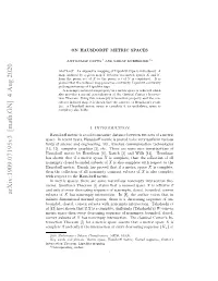 Arxiv:1909.07195V3 [Math.GN]