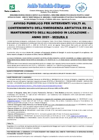 AVVISO Misura 6