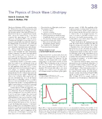 Ch038: the Physics of Shock Wave Lithotripsy