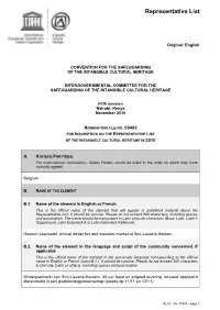 Representative List