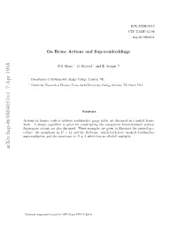 Arxiv:Hep-Th/9804051V1 7 Apr 1998 Ok Ipeagrtmi Ie O Osrcigtecompo G the Are in Constructing Examples Membrane Three for the Given Discussed
