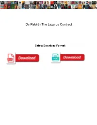 Dc Rebirth the Lazarus Contract Locator