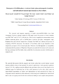 Emergence of Griffiths Phase, Re-Entrant Cluster Glass,Metamagnetic Transition
