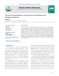 Eureka Herba Indonesia Vol 1 Issue 2 2020
