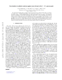 Uncertainties in Radiative Neutron-Capture Rates Relevant to the a ∼ 80 R-Process Peak