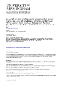 University of Birmingham Description and Phylogenetic Placement of A