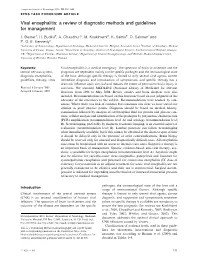 Viral Encephalitis: a Review of Diagnostic Methods and Guidelines for Management