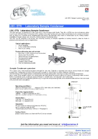 LSC- DTS Laboratory Sample Condenser