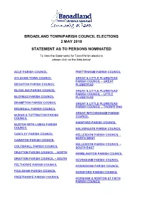 Statements of Persons Nominated