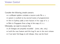 Version Control