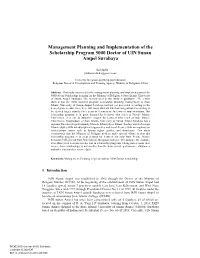 Management Planning and Implementation of the Scholarship Program 5000 Doctor of UIN Sunan Ampel Surabaya