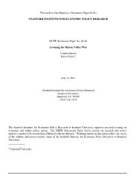 This Work Is Distributed As a Discussion Paper by The